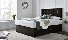 ORTHOPAEDIC DIVAN BED SET WITH MATTRESS AND HEADBOARD 3FT 4FT6 Double 5FT King