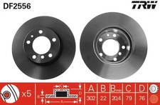 2x Brake disc Vented DF2556