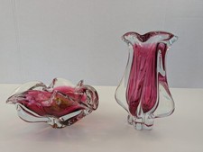 Murano Style Pink Art Glass
