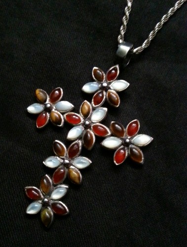Vintage sterling silver cross - sterling,