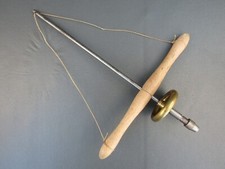 Vintage wooden brass steel - wooden,
