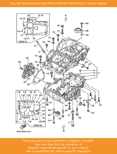 Yamaha crankcase assy - yamaha,