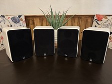 4x Roth OLi RA1 4" White Bookshelf Speakers 2-Way - Great Condition