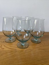 Hand Blown Blue Tinted Glass 1