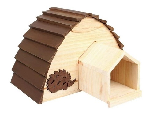 Wooden hedgehog house - wooden, outdoor