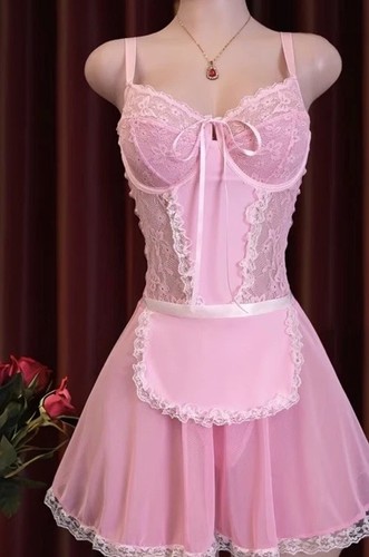 Sissy 4pc pink maid - sissy,