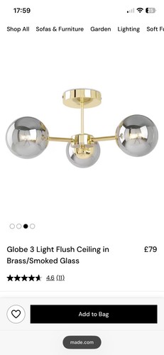 Made com globe - made.com, flush