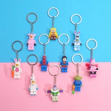 Hot Cute building blocks keychains rings chains pendants American team Bath unic