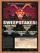 Shadowrun snes sweepstakes - snes,