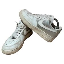 NIKE Air Force 1 Trainers Bling Silver Sparkle & MetallicSneakers Uk5.5 (t2