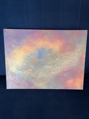 Original abstract sky painting - original,