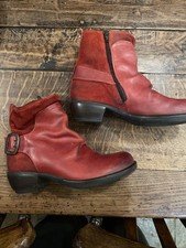 Fly London Women's Red Leather