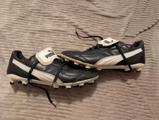 PUMA KING CUP Black Leather FG FOOTBALL BOOTS - CLASSICS UK 9.5