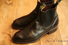 R.M. Williams Black Leather Chelsea Boots Shoes UK 9.5 G US 10.5 EU 43.5