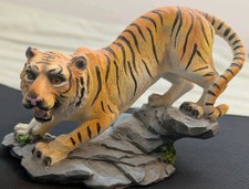 Orange Bengal Tiger Wild Cat Animal Figurine Home Decor Unique FAST UK POST