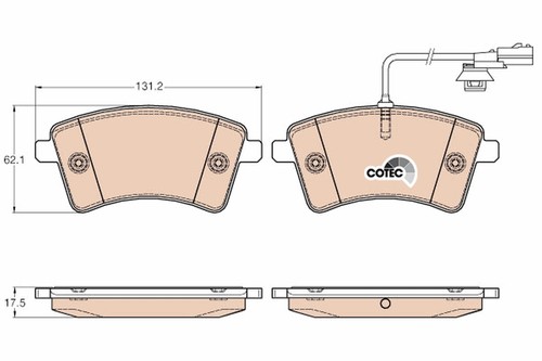 Gdb1941 trw brake pad - gdb1941,