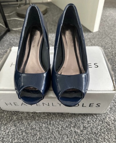 Heavenly shoes navy peep - shoes,