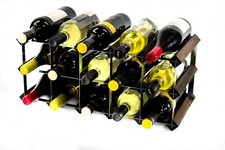 Cranville wine rack storage 15 dark oak wood and metal wine rack self build