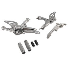 GREY ADJUSTABLE REAR FOOTRESTS