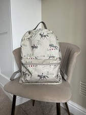 Horse Print Beige Backpack 