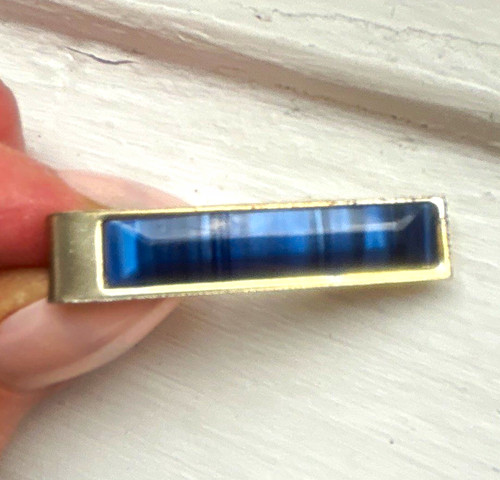 Men gold tone tie - tie, bar/clip