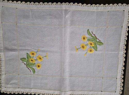 Vintage embroidered linen - vintage,