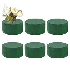 6 Pcs Round Floral Foam Blocks