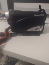 Used JVC Vintage Camcorder VHS GRFX11 With Power Cable Battery And New Tapes VGC