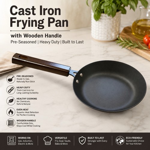 Cast iron frying - iron,