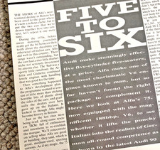 ALFA ROMEO 75 3.0 V6 vs AUDI