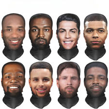 3D Printed Kanye West Full Face Mask Elastic Mesh Cosplay Costume Accessories UK