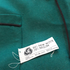 Bundle Vintage Green 80% New Wool remnants craft offcuts piece scraps fabric