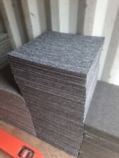 34 x STRIPED 50X50CM DARK GREY/LIGHT GREY CARPET TILES FOR £1.80 EACH