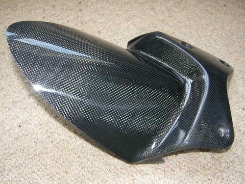 Carbon fibre rear hugger - carbon,