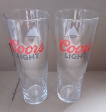 2 x Coors Light new tall pint