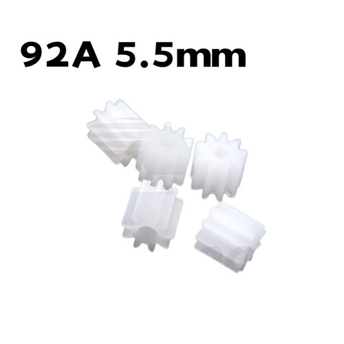 5mm plastic pinion - plastic, motor