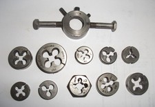 Job lot of 10 engineering dies + operating stock - mixed BSF, BA, UNF etc