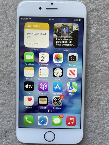 Apple iphone white and - 6s,