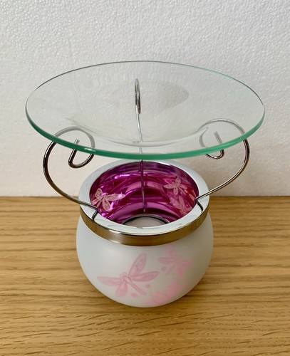 Round dragonfly feature glass - feature,