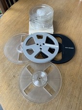 Vintage Empty Spools for use On Reel to Reel Tape Machines 7 1/2” & 5 1/2” (9).