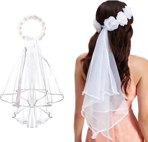 Bride veil white flower - bride,