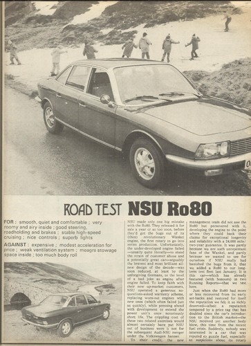 Nsu ro80 original - original, 1974