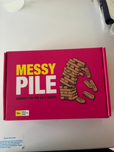 New messy pile jenga drinking - messy,