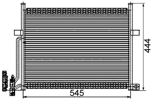 Mahle condenser parallel - condenser,