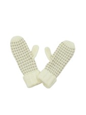 Oliver Bonas Women's Gloves Cream Acrylic with Other, Polyester Mitten