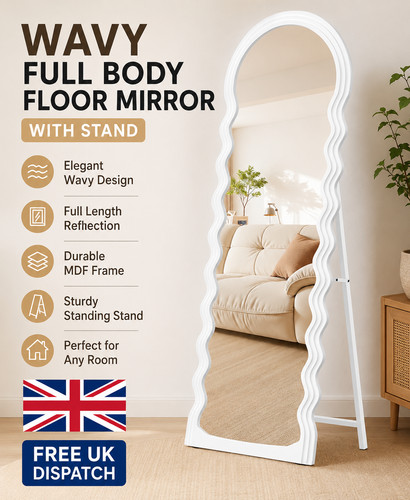 Wavy full length mirror - length,