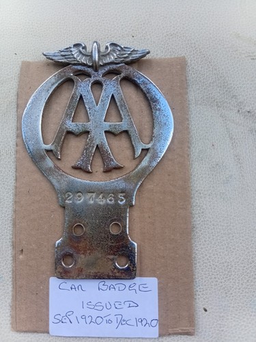 Vintage car badge automobile - badge,