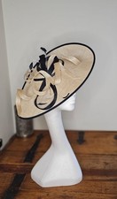 Nigel Rayment Hatinator In Cream and Navy Wedding Hat Mother Of The Bride