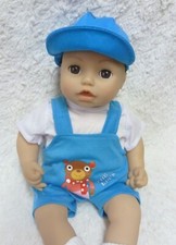 Baby doll CLOTHES suit Baby Annabell, Brother, Alex*3Pc.Outfit short Dungarees🎁