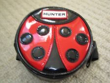 Hunter Black &Red Ladybird  Gloss Welly Wellington Storage Pouch Child Size BNNT